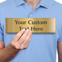 Custom Text Your Message Goes Here Brass Sign
