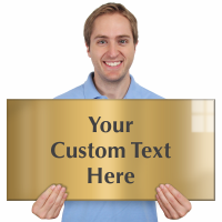 Custom Engraved Brass Sign Text Upto 12 Lines