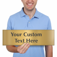 Custom Engraved Brass Sign Text Upto 6 Lines