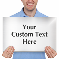 Custom Engraved Steel Sign