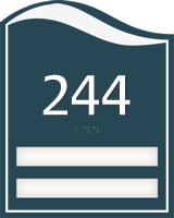 Patient Room Number Sign