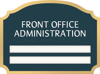 Florence Suite/Dept. ID Sign  2 Slot 8.875 in. x 11.875 in.