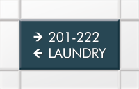 Custom Nexus 2 Line Directional Sign