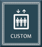 Azteca Custom Regulatory Sign with Border 9.375" x 8.375"