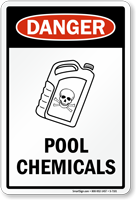 Danger Pool Chemicals Sign