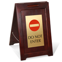 Do Not Enter FloorBoss Elite Floor Sign