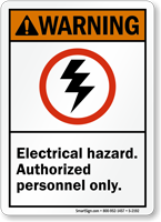 Electrical Hazard Sign