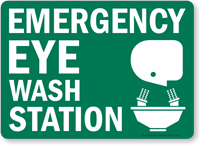 Emergency Eyewash Station Sign