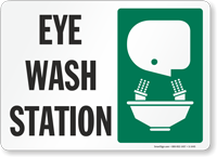 Eye Wash Station Sign