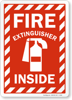 Fire Extinguisher Inside Sign