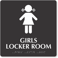 Girls Locker Room Sign