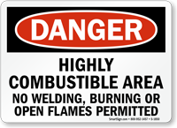 Burning Danger Sign