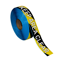 Keep Area Clear Floor Message Tape