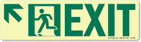 GlowSmart™ Directional Exit Sign Arrow Up Sign