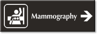 Mammography Engraved Sign Breast Imaging Right Arrow Symbol