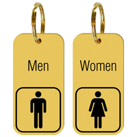 Brass Engraved Men and Women Keychain