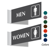 Men and Women Projecting Wall Sign Kit