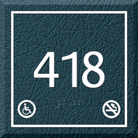 Room Number Sign No Smoking & Graphic