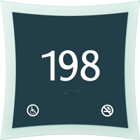 Room Number Sign No Smoking & Graphic