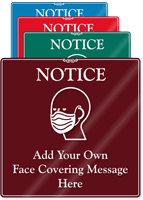 Colored Acrylic Custom Door Sign