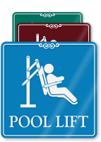 Pool Lift ShowCase Wall Sign