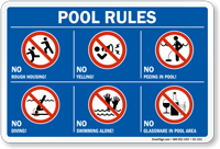 Pool Rules Symbol Sign