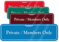 Private Members Only Pool Rules ShowCase Wall Sign