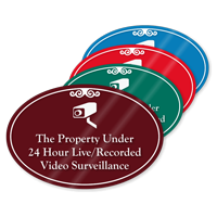 Property Under Video Surveillance ShowCase Sign