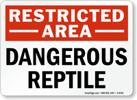 Restricted Area  Sign