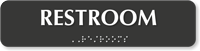 Restroom TactileTouch Braille Sign