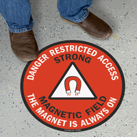 Danger Restricted Access Strong Magnetic Field