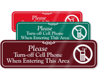 Please Turn Off Cell Phone Sign