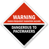 Warning Radio Frequency Radiation Hazard Dangerous Sign