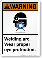 Welding Arc Wear Eye Protection