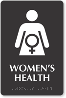Women's Health Braille Sign Female Health Care Symbol