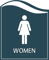Pacific  Women Restroom Sign