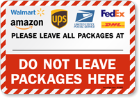 Write On Package Delivery Sign