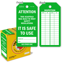 Scaffold Safety Regulations Tag in a Box