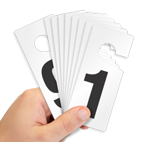Number 1 to 9 Door Hangers Kit