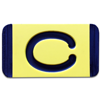 Vertical Mounting  Character Black on Yellow "C"