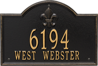 Bayou Vista Standard Wall Plaque, Two Lines