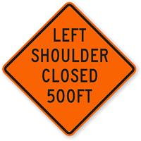 500 Ft  Traffic Sign