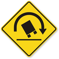 Symbol  Sharp Right Turn Sign