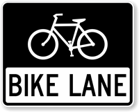 bike lane sign