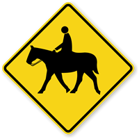 Horse Symbol   Traffic Sign