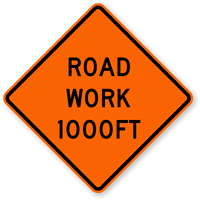 1000 Ft  Traffic Sign