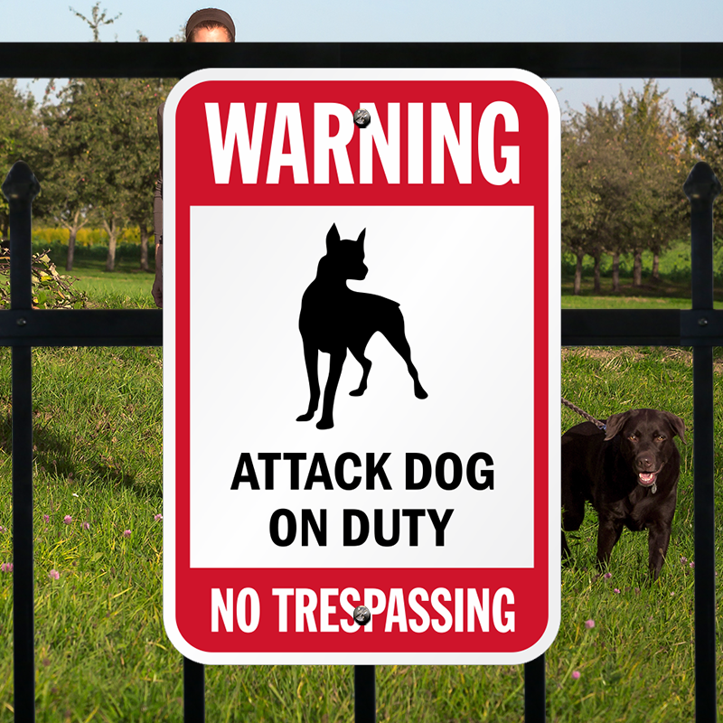 Details about   Beware Of Dog Will Bite Security Attack Guard Warning Trespassing Sign Or Decal 