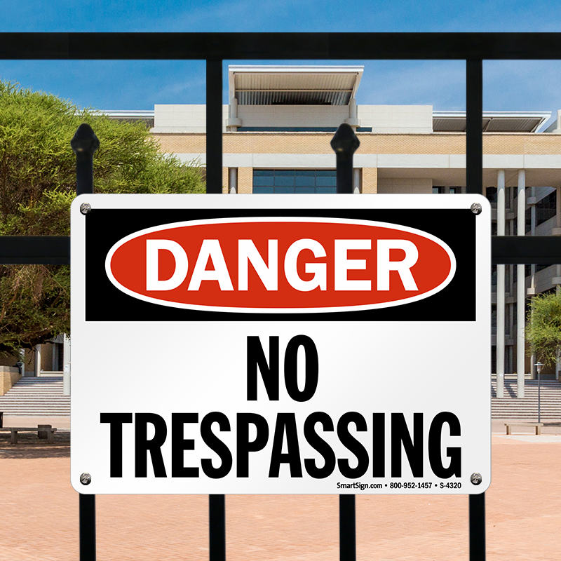 BIG D Danger Sign - 'Do Not Enter Unauthorized Persons Will Be Killed' No Trespassing N73