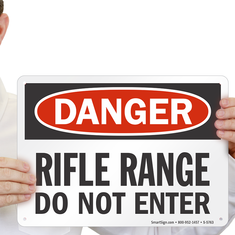 danger shooting range sign roblox