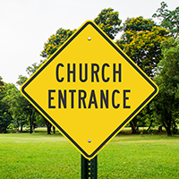 CHURCH ENTRANCE Signs